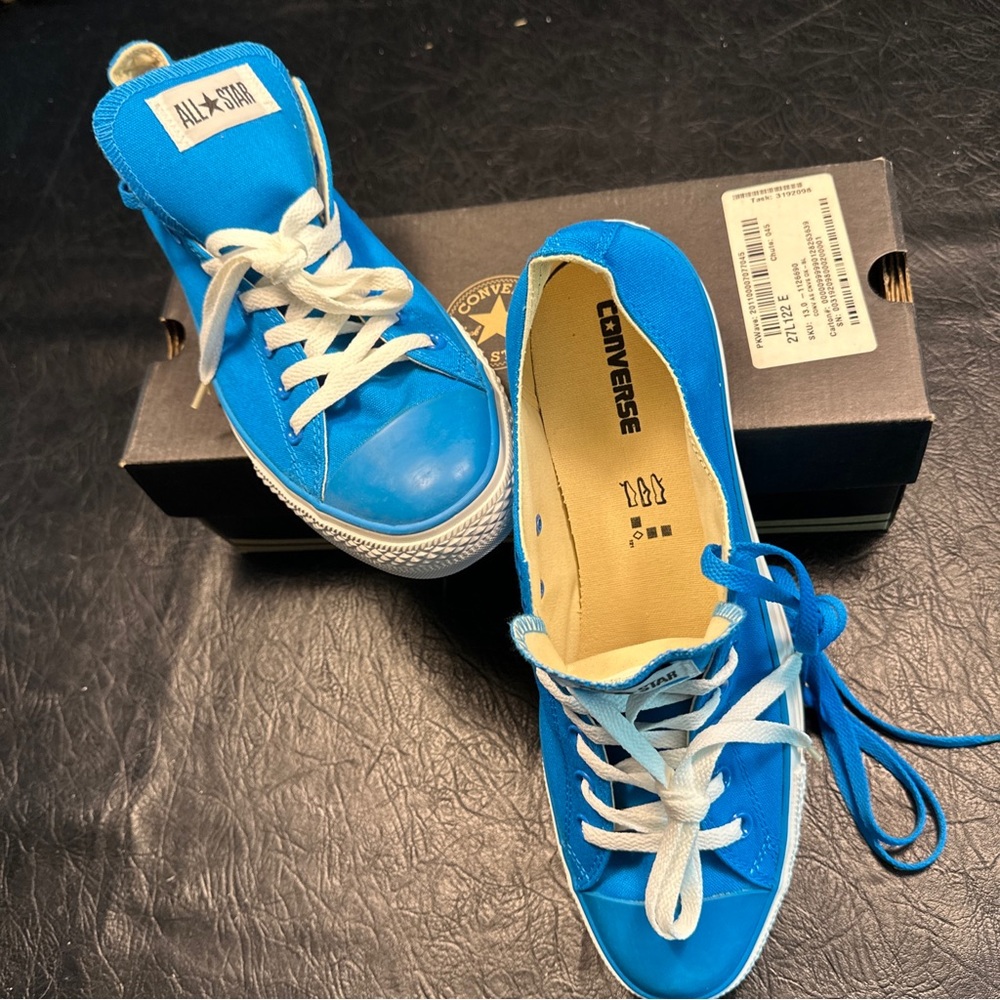 NTW/Box Converse All-Star Chuck Taylor Sp Ox Blue Sz 13 Men’s Sz 15 Women’s - Picture 3 of 7